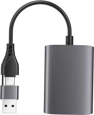 Hoement Type-c to Converter USB Hub Adapter for Laptop Dual Port Expander Support for Monitor Extender