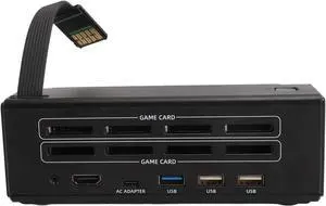 8 in 1 USB HUB Docking Station, 4K 30HZ HD Multimedia Interface Adapter with USB2.0 HUBx3 PD3.0 Type C Ports, Portable Charging Stand with Cooling Fan