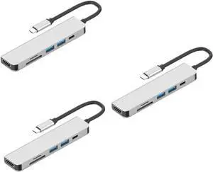 jojofuny 3pcs Type-c Hub Adapter for Laptops USB Hub Converter for USB USB-c Connections jojofuny 3pcs Type-c Hub Adapter for Laptops USB Hub Converter for USB USB-c Connections