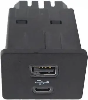 for Ford Focus Lincoln SYNC 3 Type-C+USB Dual Media HUB Box Module Storage Box USB Charging Port LB5T-14F014-CB