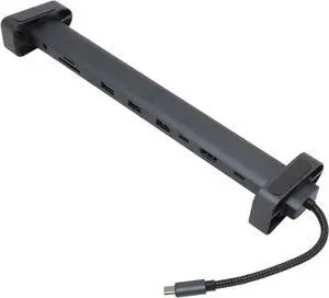 Docking Station for Laptop, 10 in 1 USB C Hub with 4K HD Multimedia Interface, 100W PD, 10 Gbps USB C and 5 Gbps USB A Data, 100Mbps Ethernet, AUX, Memory Card Slot