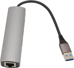 USB to RJ45 Adapter, 3 USB 3.0 USB to RJ45 Hub 1Gbps for Office