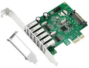 FOR PCIE Four-port USB2.0 Adapter Card 4D Large 4PIN Power Supply PCI-E To USB2.0 Expansion Card Mobile Phone