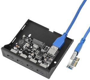 FOR PCIE Two-port 19PIN USB3.0 Adapter Card PCI-E To 19-pin Front Panel Floppy Drive Expansion Card