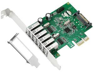 FOR PCIE Four Port USB 2.0 Expansion Card PCI-E Adapter Card 2U Small Chassis Half Height Baffle Hub