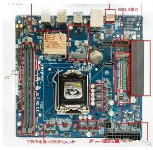FOR computer, PIO-B150M horizontal graphics card, supports M.2 and MSATA port DDR4