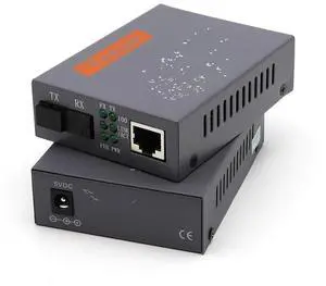 FOR 1pair HTB-3100-AB 10/100m 25KM SC Simplex mode Fiber Optic RJ45 Enternet Media Converter fiber optic transceiver