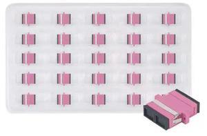 FOR 25PCS SC UPC DuplexOM4 Multimode Plastic Fiber optic Adapter SC Optical fiber coupler SC UPC Fiber SC connector