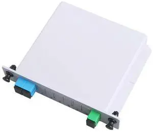 FOR 5PCS SC UPC 1X2 splitter Fiber Optical Box PLC Splitter box with Planar waveguide type Optical splitter