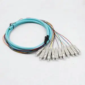 FOR SC OM3 12 s fanout fiber optic Pigtail SM simplex 12 1.5M Optical fiber pigtail /cord cable 12 color bunchy pigtail FOR SC OM3 12 s fanout fiber optic Pigtail SM simplex 12 1.5M Optical fiber pigtail /cord cable 12 color bunchy pigtail