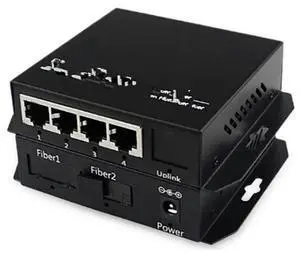 FOR 10/100base 1.25G SC Simplex mode Fiber Optic 4port RJ45 Enternet Media Converter converter fiber optic transceiver 20KM
