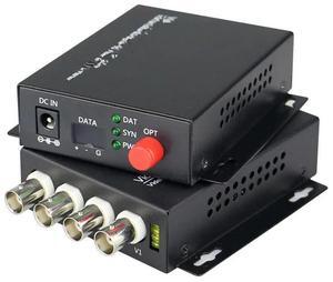 FOR 4 Channels Fiber Digital monitoring Video/Audio/Data Optical video converter 4 Channel digital fiber video audio data converter