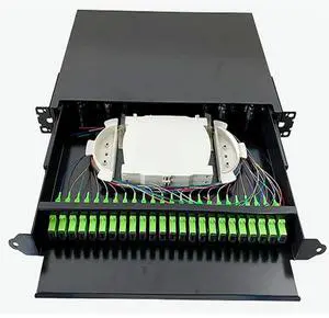 FOR 19 inch 24 s SC APC ODF Pull type optical fiber distribution frame Rack Mounted Indoor fibers Distribution Frame Patch Panel