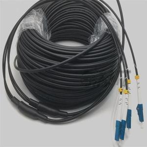 FOR 100M 2 LC SC ST FC SM 9/125 G657A1 2C LC-SC/UPC Outdoor LSZH/TPU 4.0mm Fiber Optic Patch Cord Jumper Connector Cable