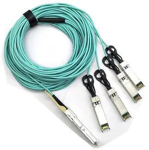 FOR Cable 100G 28 to 4xSFP28,Multimode OM3 15M/20M/25M/30M/50M High Speed Active Breakout Cable For Code