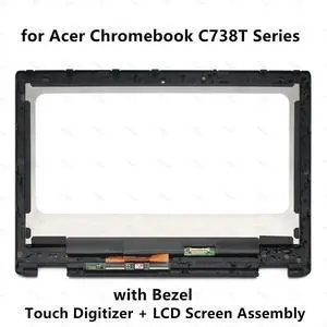 FOR book R 11 C738T Series C738T-C3YL C738T-C44Z C738T-C60Q LCD Screen Display Glass Digitizer Assembly + Bezel