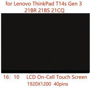 FOR 16:10 14.0 IPS LED LCD On-Cell Screen Panel for T14s Gen 3 21CQ002JUS 1920X1200 40pins 60hz