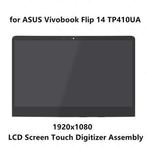 FOR FHD LCD Screen Display Panel Digitizer Glass Assembly for book Flip 14 TP410UA-DS52T TP410UA-DB51T TP410UA-DB71T
