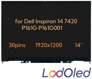 FOR 14.0 FHD+ LCD Screen Display Assembly withou Frame for 14 7425 2-in-1 P161G P161G003 1920X1200 30pin 60hz