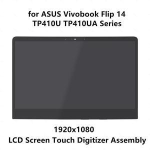 FOR 14.0 Full HD IPS LCD LED Screen Display Panel Digitizer Glass Assembly for book Flip 14 TP410U TP410UA Series