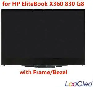 FOR 13.3 IPS for Book 830 G8 4L074EA FHD LCD Display Screen Digitizer Assembly with Frame/Bezel 30 Pins 60 Hz