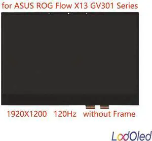 FOR 13.4 for Flow X13 GV301QC GV301QE GV301QH FHD IPS LCD Screen Display Digitizer Assembly 1920X1200 120 Hz 40pins