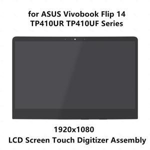 FOR 14.0 LCD Screen Display Panel Digitizer Glass Assembly for book Flip 14 TP410U TP410UR TP410UF Series 1920x1080