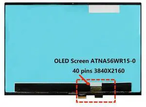 FOR 15.6 LCD Screen Digitizer Assembly for Book Flip 15 UX564 Series without Frame 3840X2160 40 Pins 60Hz
