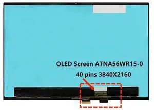 FOR 15.6 FHD/UHD IPS LCD Screen Display Assembly for Book Flip 15 UX564 without Frame 30pins/40pins 60Hz