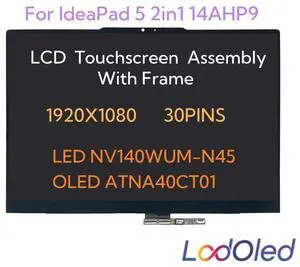 FOR 16:10 LED for 5 2in1 14A 9 LCD Display screen Digitizer Assembly With Frame 1920X1200 30pins