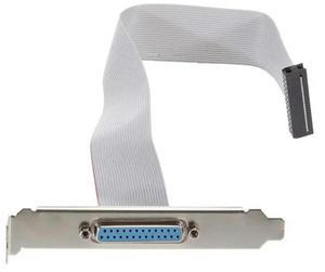 FOR Motherboard DB25 1 Port Serial Parallel PCI Slot Header Cable Bracket LPT 25PIN
