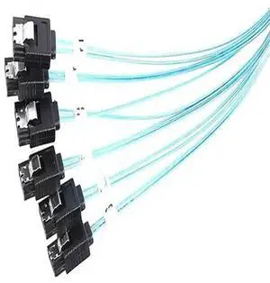 FOR 6 Ports SATA 7p to 6 Ports SATA 90 Degree Right Angle Cable for Servers