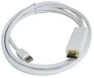 1.8M/6FT Golden Plated Mini Display Port/DP to HDMI Male Adapter cable book Air Pro