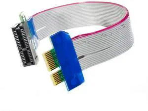 PCI-E 1X to 1X X1 Slot Riser Card Extender Extension Ribbon PCIe Flex Relocate Cable