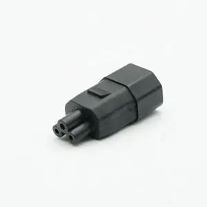 IEC 320 C14 male to IEC C5 AC adapter C14 to C5 Adapter AC Power Plug Adapter