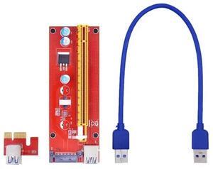 FOR For Miner PCI-E Expansion Card PCIE X1 To X16 Extender 15Pin SATA Power Converter Adapter USB 3.0 Cable