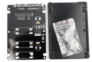 FOR Mini pcie mSATA SSD To 2.5Inch SATA3 Adapter Card With Case