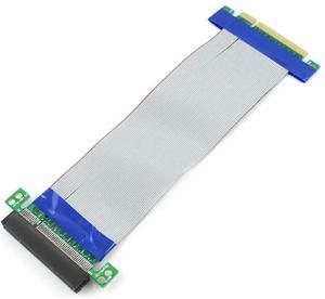FOR PCI-E Express 8X Riser Card Extender Extension Flexible Cord Ribbon Cable Connector Adapter