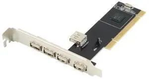 FOR 5 Ports USB 2.0 PCI HUB CARD PCI Controller Card ADAPTER PCI usb expansion card 480Mbps