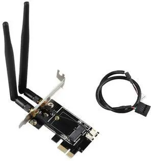 Dual Antenna PCIe to M.2 NGFF Expansion card wireless wifi Card
