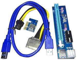 FOR PCIE x1 To X16 Extension Cable pci-e Adapter converter Graphics Card Conversion Expansion Card Small Interface 4+6 Pin