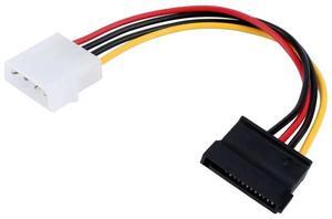 FOR 10pcs/lot 4 Pin IDE Molex Male to 15 Pin Serial ATA SATA Hard Drive Adapter Power Cable