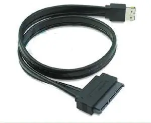 FOR Power eSATA(esata+usb) 12V+5V to SATA 22pin cable,0.5m length eSATA to SATA