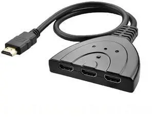 FOR 3 Port 1080P HDMI 3 in 1 Out HDMI AUTO Switch Switcher Splitter Hub with Cable for HDTV DVD