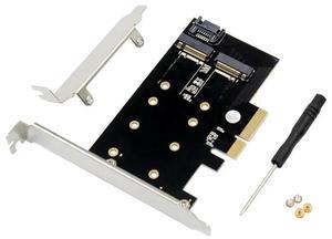 FOR PCI-E X4 To M.2 B M Key NGFF Solid State Drive Card M.2 NGFF SSD KEY M KEY B MKEY BKEY Expansion Card