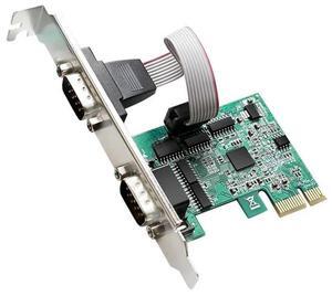 FOR PCIe to 2 Serial Port Expansion card Adapter converter with ASIX/AX99100B DB9 RS232 PCI-E