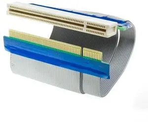 32 Bit Flexible PCI Riser Slot Extender Ribbon Cable Adapter Expansion Cord