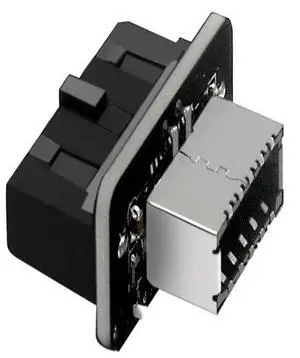 USB3.0 19PIN/20PIN to Type-E 90 degree adapter cable motherboard and front panel