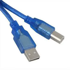 FOR 2 pcs Blue 1.5m 5Ft USB 2.0 USB Print Cable A Male to B Male Printer Cord Wire Cable