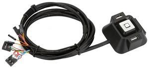 FOR Computer PC Case Power Supply on/off Reset Button Switch with Double USB and Double Audio 1.2m Length Cable